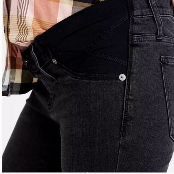 Madewell Maternity Skinny Pull on Denim Jeans Size 32 - Picture 14 of 15